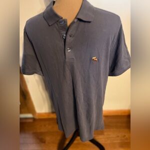ABERCROMBIE & FITCH MENS SHORT SLEEVE POLO, SIZE L